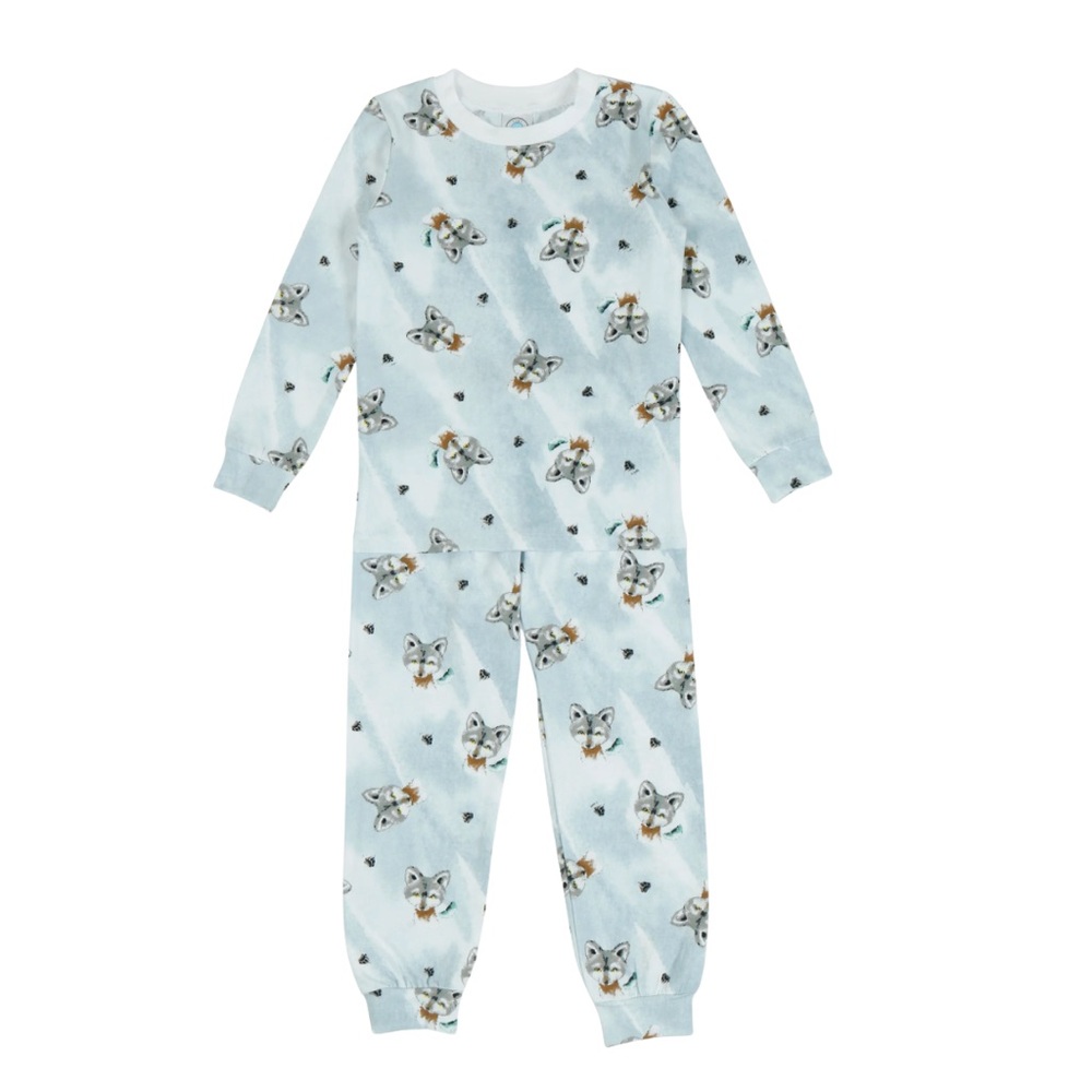 ESME boys full length wolf Pajamas size 4 in great condition - amazing pajamas